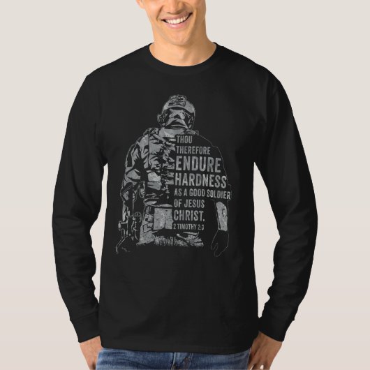 Soldaat van Jezus Christus - Christelijk Vertrouw  T-shirt (Voorkant)