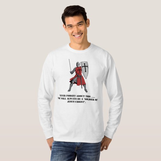 Soldaat van Jezus Christus T-shirt (Voorkant volledig)