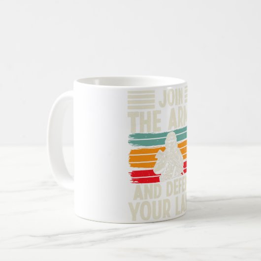 Soldaat verdedigt land militaire full us soldier g koffiemok (Voorkant links)