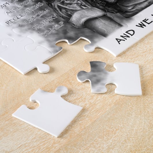 Soldaat Warrior - Eath past achtergrondkleur aan Legpuzzel (Zijkant)