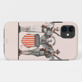 Soldaat, zeeman en Amerikaans schild Case-Mate iPhone Case (Achterkant (horizontaal))