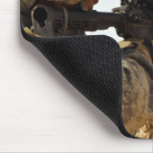 soldaat zet vijandelijke troepen in muismat (Hoek)