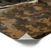 soldaat zet vijandelijke troepen in poster (Hoek)