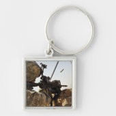 soldaat zet vijandelijke troepen in sleutelhanger (Voorkant)