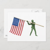 SoldaatAmericanFlag1072509 Briefkaart (Voorkant / Achterkant)