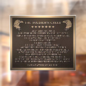 Soldachtencreed Raamsticker (Vel 2)