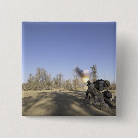 soldaten 2 vierkante button 5,1 cm (Voorkant)