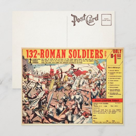 soldaten ad Briefkaart (Voorkant / Achterkant)