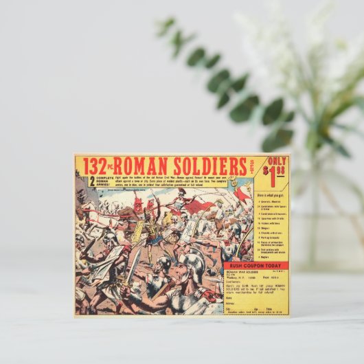  soldaten ad Briefkaart (Staand voorkant)