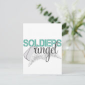 Soldaten Angel Green Briefkaart (Staand voorkant)