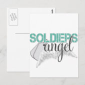 Soldaten Angel Green Briefkaart (Voorkant / Achterkant)