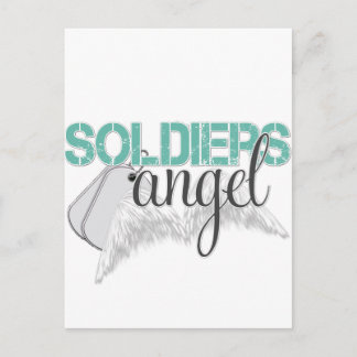 Soldaten Angel Green Briefkaart