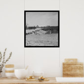 Soldaten bij Fort Walker in Hilton Head, SC 1861 Poster (Keuken)