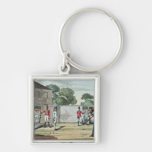 Soldaten boren, 1807 sleutelhanger (Voorkant)