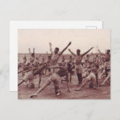  soldaten die briefkaart (Voorkant / Achterkant)