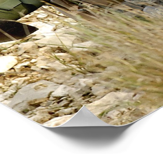 soldaten die een FGM-148 Javelin ontslaan Poster (Hoek)