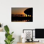 Soldaten die naar huis gaan poster (Thuiskantoor)