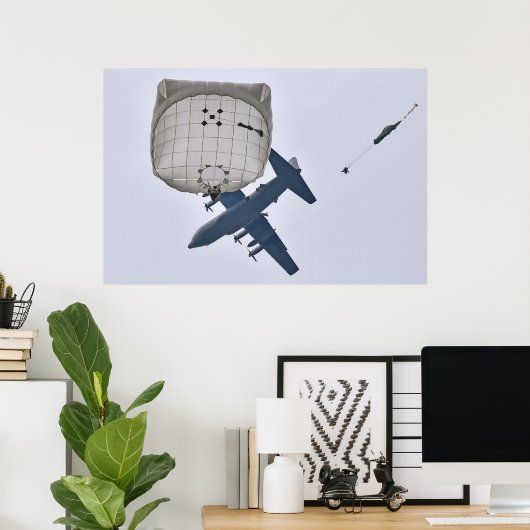 Soldaten die vluchten uitvoeren poster (Thuiskantoor)