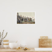 Soldaten en artillerie van de 15e eeuw, bord poster (Keuken)