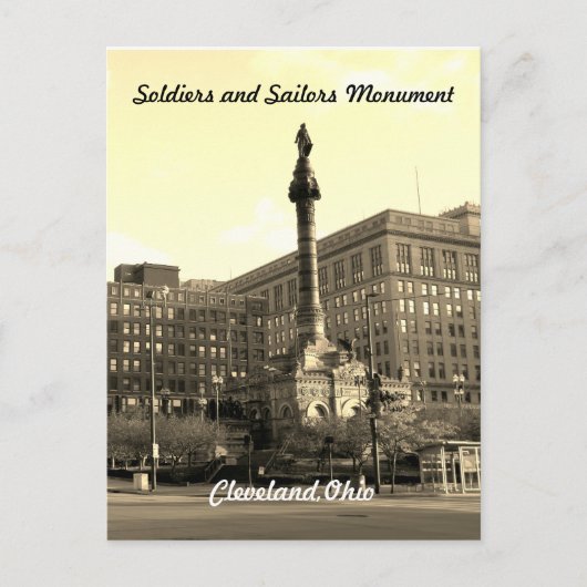 Soldaten en zeelieden Cleveland OH Briefkaart (Voorkant)