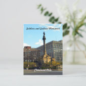 Soldaten en zeelieden Cleveland Ohio Briefkaart (Staand voorkant)