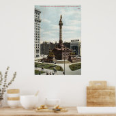 Soldaten en zeelieden Monument Cleveland 1910 Vint Poster (Keuken)