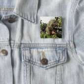 Soldaten gekleed in ghillie pakken vierkante button 5,1 cm (In situ)