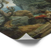 Soldaten in een bergkloof (1789) Poster (Hoek)