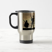 Soldaten in Silhouette Courage Militaire Reisbeker (Links)