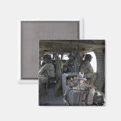 soldaten letten op gevaren magneet (Voorkant / Achterkant)