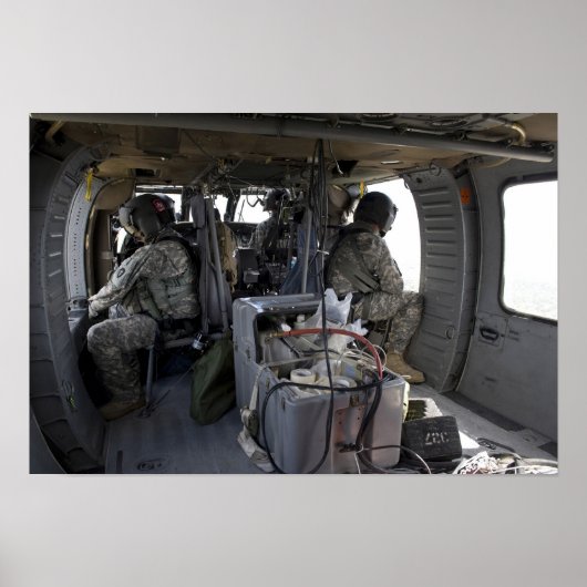 soldaten letten op gevaren poster (Voorkant)