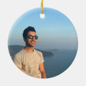 Soldaten mama heeft Hero Foto gemaakt Keramisch Ornament (Achterkant)