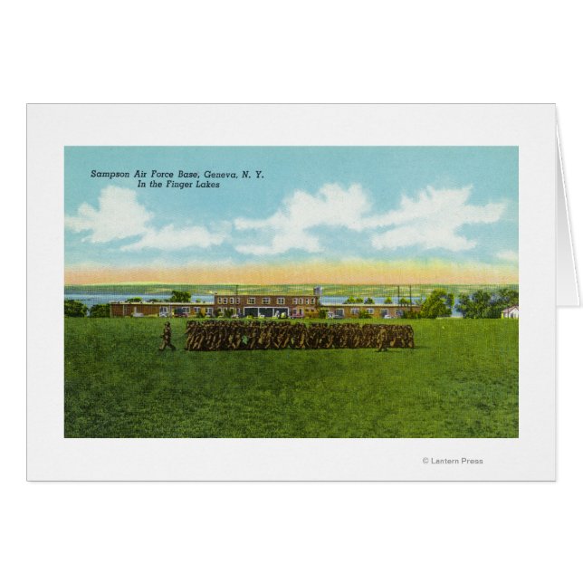 Soldaten marcheren in formatie (Voorkant Horizontaal)