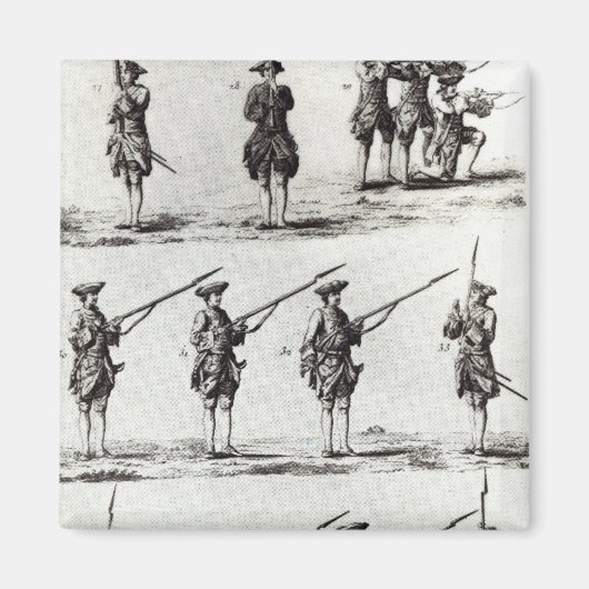 Soldaten met bajonetten magneet (Voorkant)