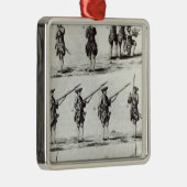 Soldaten met bajonetten metalen ornament (Rechts)