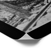 Soldaten met een kanon op een railauto 1864 poster (Hoek)