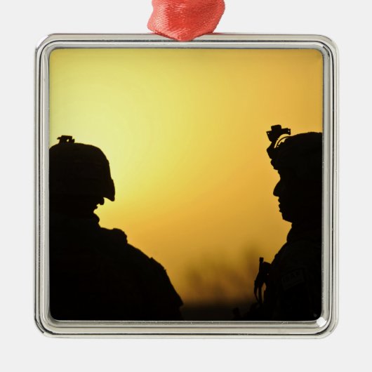 soldaten metalen ornament (Voorkant)