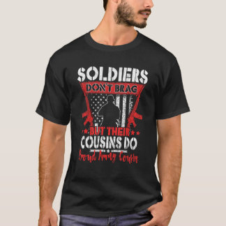 Soldaten Niet Opscheppen Trotse Leger Neef Pride M T-shirt