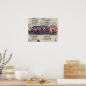 Soldaten op hun schip poster (Keuken)