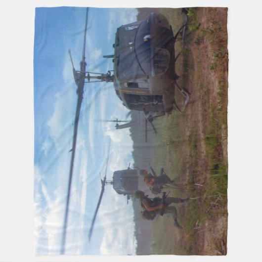 SOLDATEN VAN DE 101ste in VIETNAM Fleece Deken (Voorkant)