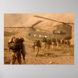 soldaten van de 10e bergdivisie in Afghanistan Poster