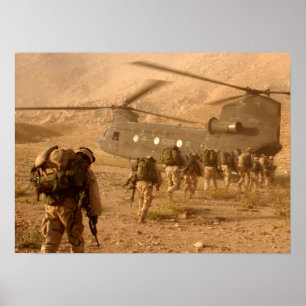 soldaten van de 10e bergdivisie in Afghanistan Poster