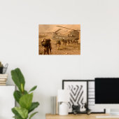 soldaten van de 10e bergdivisie in Afghanistan Poster (Thuiskantoor)