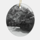 Soldaten van de 55e gepantserde infanterie Tweede  Keramisch Ornament (Links)