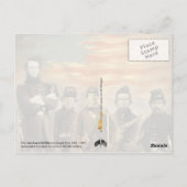 Soldaten van de Amerikaanse burgeroorlog Briefkaart (Achterkant)