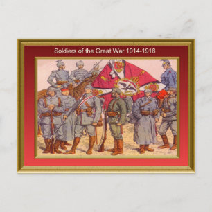 Soldaten van de Grote Oorlog 1914-1918 1 Briefkaart
