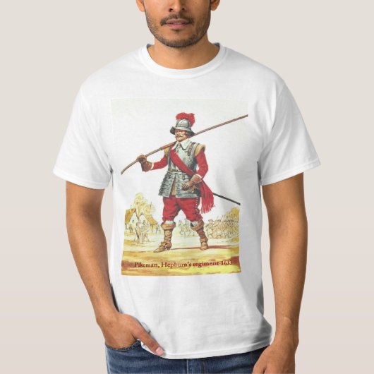 Soldaten van de koningin, het regime van Pikeman H T-shirt (Voorkant)