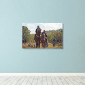 soldaten van de militaire unie canvas afdruk (Insitu (Houten vloer))