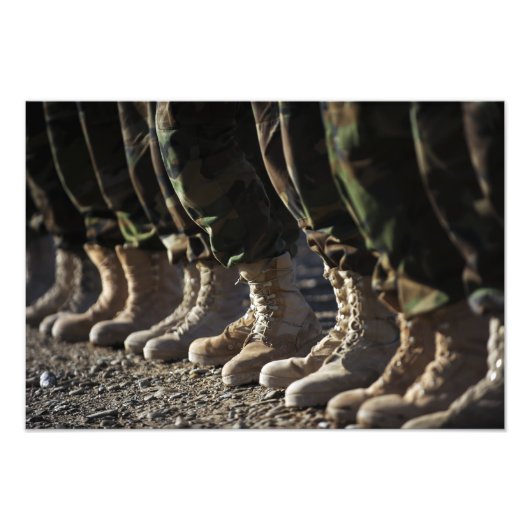 Soldaten van het Afghaanse nationale leger voor lu Foto Afdruk (Voorkant)