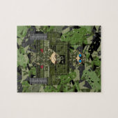 Soldaten van het Britse leger en Tank Jigzaag Puzz Legpuzzel (Horizontaal)